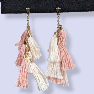 (2/$20) Ettika 18k GP Dangling Tassel Earrings